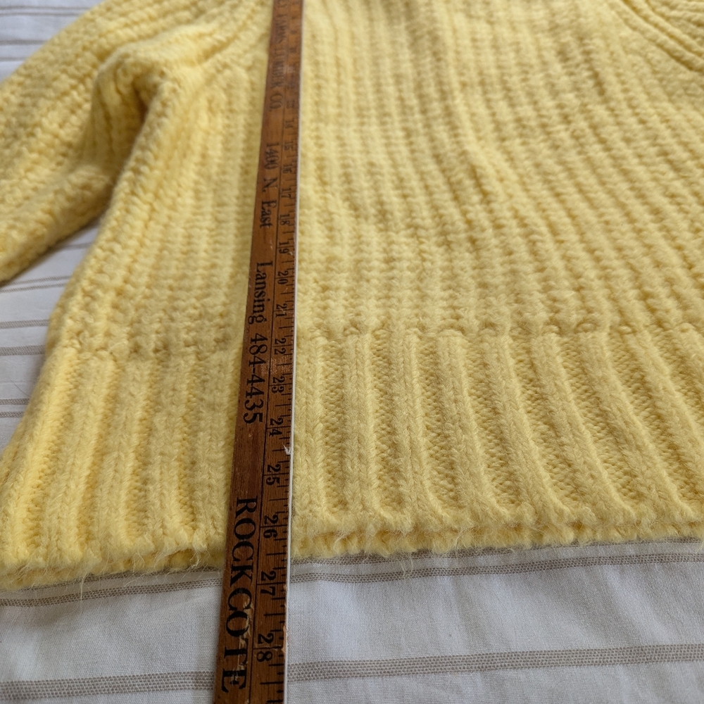 Cozy Yellow Turtleneck Sweater Pilcro by anthropologie Medium - Picture 5 of 10